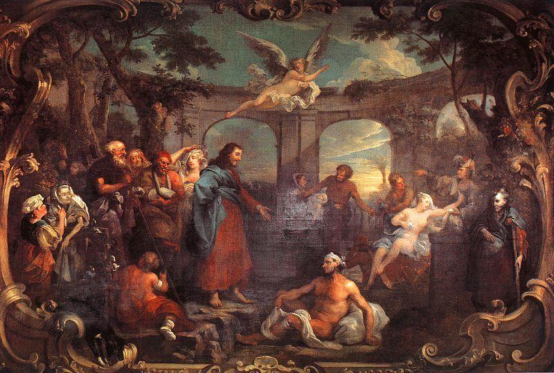 William Hogarth The Pool of Bethesda oil painting picture